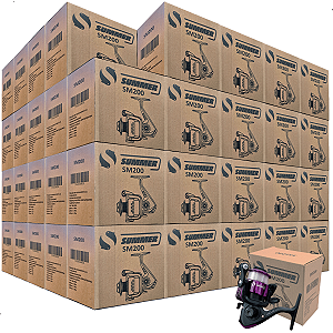 Molinete 1Rol. SM 200 Rosa Summer Com Linha KIT 100PÇS CX FECHADA