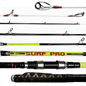 Vara Para Molinete Praia Surf Pro 3,90m Casting 100-200g