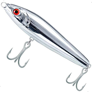 Isca Artificial Magic Stick 90 cor 301 Cromada Bala De Prata