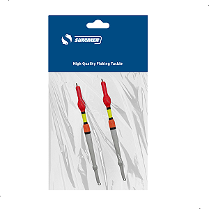 Bóia Pena Palito de Madeira L-B 11cm 2pçs Summer