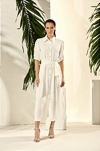 CHEMISE RECORTE COM PREGAS