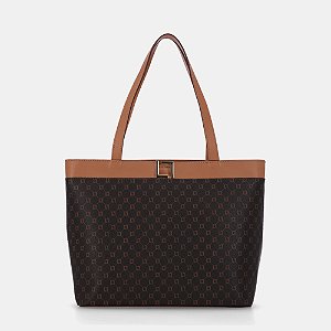 Bolsa Shopping Extra Grande Monograma Ll Mocca