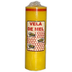 Vela Votiva (7 dias) feita de 100% de parafina pura - com Mel- 260gr