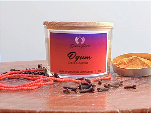 Vela Ogum - Açafrão e Cravo 100g
