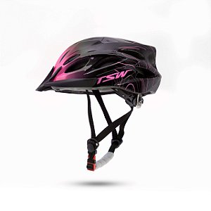 Capacete Tsw Raptor III LED Preto/Rosa