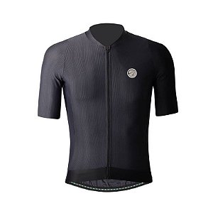 Camisa Ciclismo Mauro Ribeiro Fiber 2.0 Masculina Preto Fosco