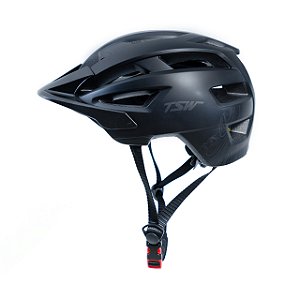 Capacete MTB Enduro Preto/Cinza TSW