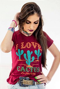 T-Shirt Zoe Horse Bordo Cactus ZHW2170