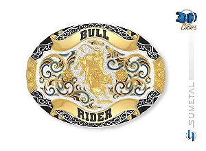 Fivela Touro Bull Rider Colors Sumetal 9743F