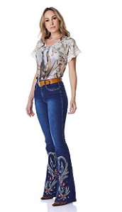 calça jeans feminina cos medio