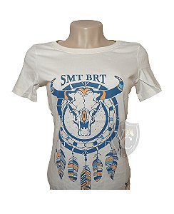 Camiseta Smith Brothers Feminina Palha SBTF2104