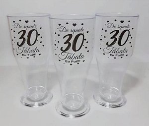 TULIPA TRANSPARENTE PLÁSTICO PERSONALIZADA 300ML