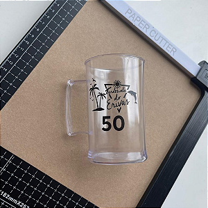 CANECA DE CHOPP PLÁSTICO PERSONALIZADA 300ML