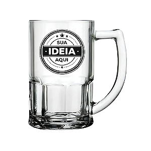 CANECA BRISTOL (ZERO GRAU) VIDRO 340ML - IMPRESSÃO EM UMA COR