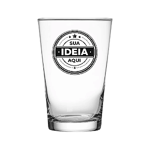 CALDERETA CHOPP VIDRO 350ML - IMPRESSÃO EM UMA COR