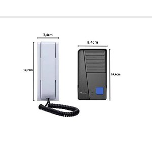 Interfone HDL Eletronico Áudio Class C/ Az-s01 Branco