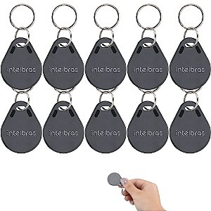 Kit 10 Chaveiros Proximidade Tag Rfid 13,56mhz Th 1000 Mf Intelbras Novo