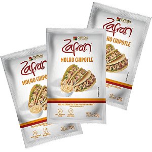 Molho Chipotle Custom Culinary® Zafrán® | Sachê - Caixa com 100 unidades de 25g