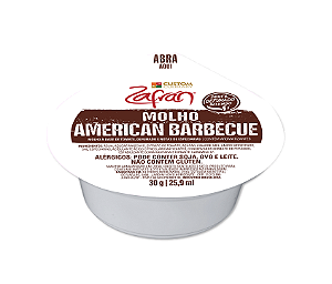 Molho American Barbecue Zafrán Blister 30g - Caixa com 96 unidades