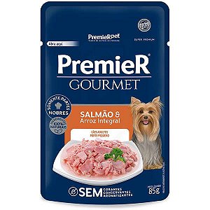 Ração Premier Pet Gourmet Sachê Salmão para Cães Adultos 85gr