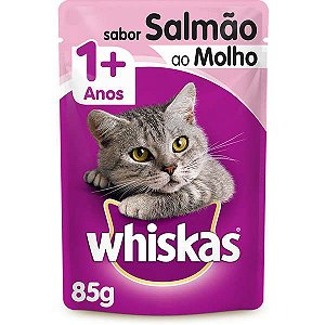 Whiskas Sachê Salmão ao Molho para Gatos Adultos