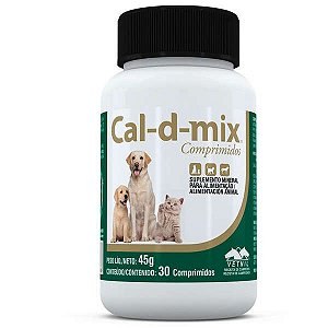 Suplemento Vetnil Cal-D-Mix 30 comprimidos