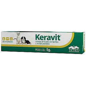 Pomada Oftalmológica Keravit Vetnil - 5 g