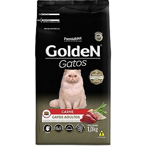 Ração Golden Gatos Adultos Carne
