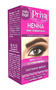 Natuhair Henna Priya - Castanho Médio 11,5g