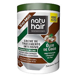 Creme de Tratamento Intensivo Óleo de Coco NatuHair  1kg