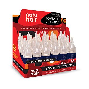 Ampola de Tratamento Capilar Bomba de Vitaminas Natuhair 10ml - (Unidade)