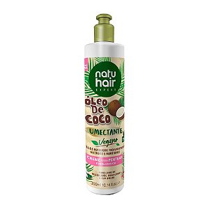 Creme para Pentear Óleo de Coco Umectante Vegano NatuHair 300g