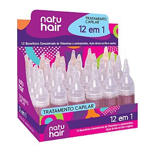 Ampola de tratamento capilar 12 em 1 Natuhair 10ml - (Unidade)