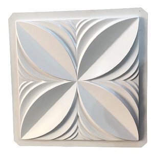 Forma 102 - Plástico Especial 1,6mm Gesso/Cimento - Pétalas Premium 39,5 x 39,5 cm
