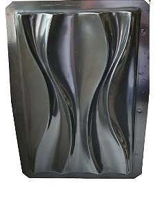 Forma 08 - ABS Preto 1,8mm Gesso/Cimento - Dunas 29 x 43,5 cm