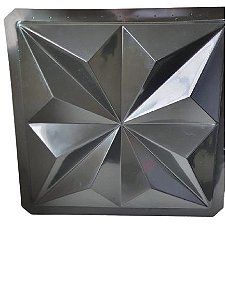 Forma 40 - ABS Preto 1,8mm Gesso/Cimento - Ester 38 x 38 cm