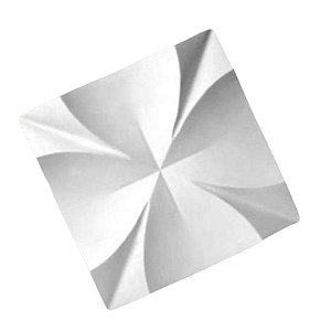 Forma 20 - Plástico Especial 1,6mm Gesso/Cimento - Petalas Junção 39,5 x 39,5 cm