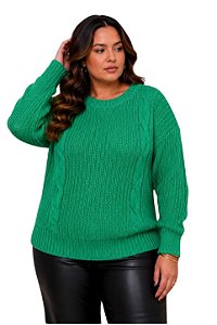 Blusa Plus Pipoca Tranças