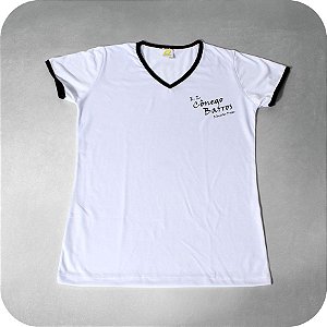 Camiseta Baby-Look Branca - Cônego Barros