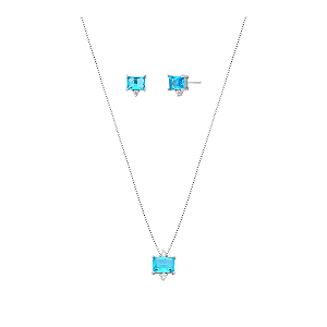 Conjunto Ocean Prata 925
