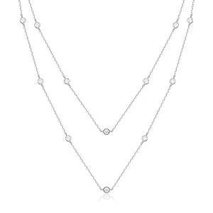 Colar Dots Duplo Prata 925