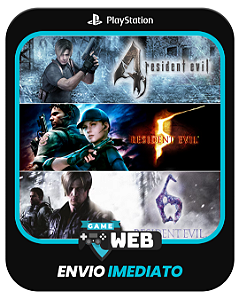 Resident Evil 4 5 6 - PS5 - Edição Padrão - Mídia Digital