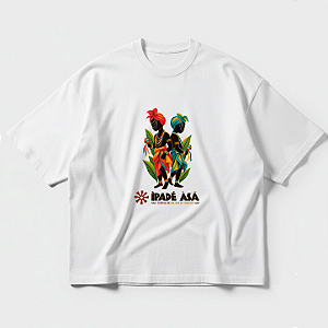 Camiseta Oversized Branca Ibeji