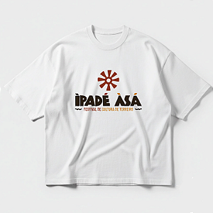 Camiseta Oversized Branca Ìpadé Àsé