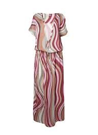 VESTIDO ROSA CHÁ VIENNA LONGO STRIPED