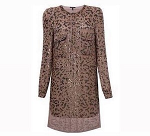Camisa Leopard - Rosa Chá