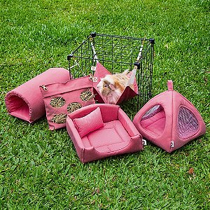 Kit Basic Rosa com tela e tricoline • (5 peças)
