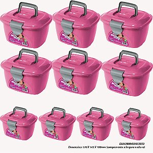 Maleta Mini Lady Box Organizador Plástica ATACADO 10 UN