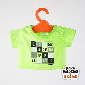 Camisa Verde Tabuleiro Duas Patas Criamigos