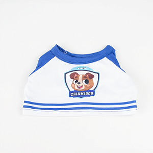 Camiseta Azul Marcão 4 Patas